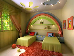 Радужная комнаат для ребенка